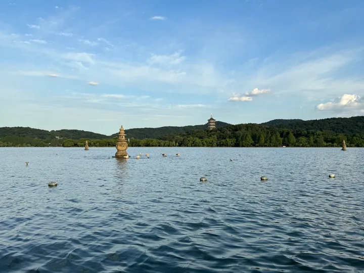 West Lake and Leifeng Pagoda in Hangzhou, China