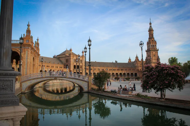 Plaza de España in Seville, Spain