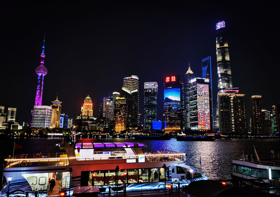 Shanghai skyline across the Huangpu River