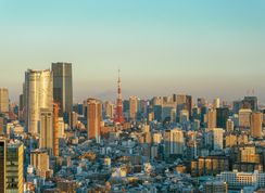 Tokyo skyline with Tokyo Tower