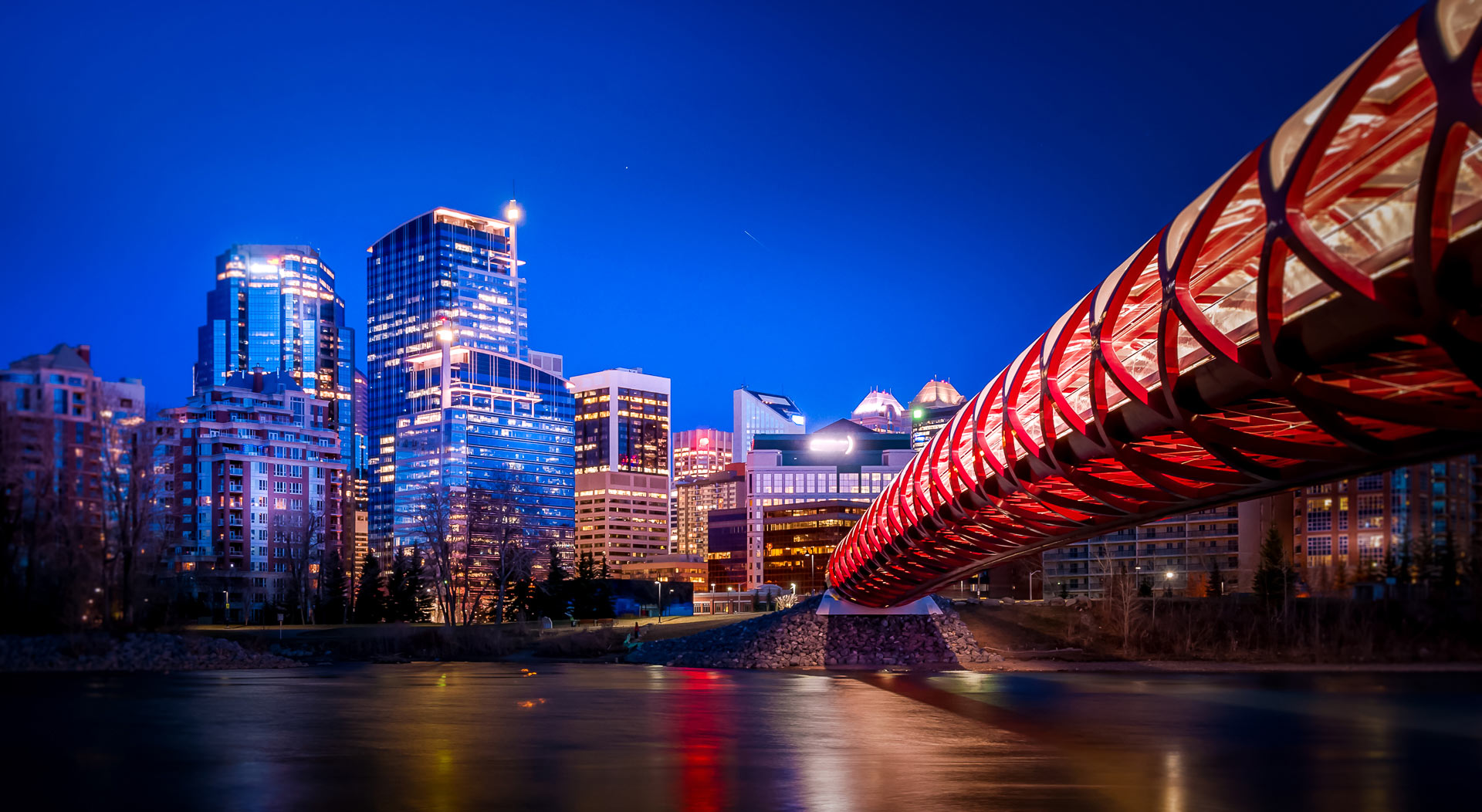 Calgary at night