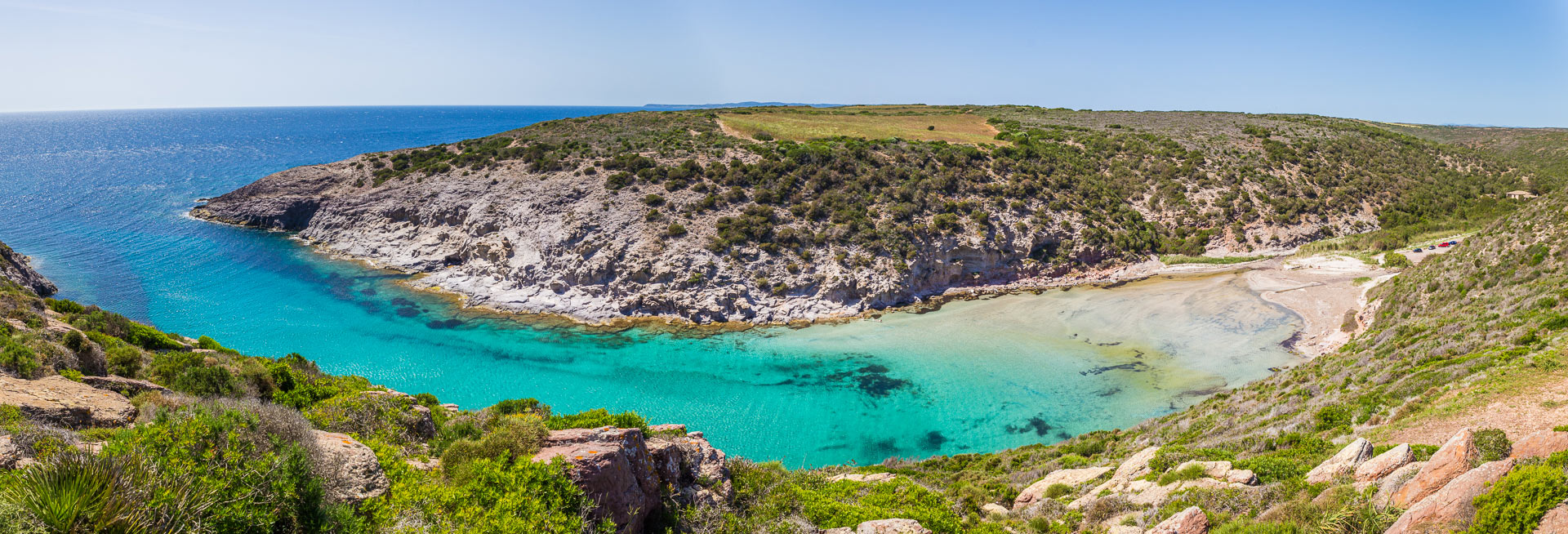Cala Lunga on the island of Sant Antioc - 8 days Sardinia itinerary