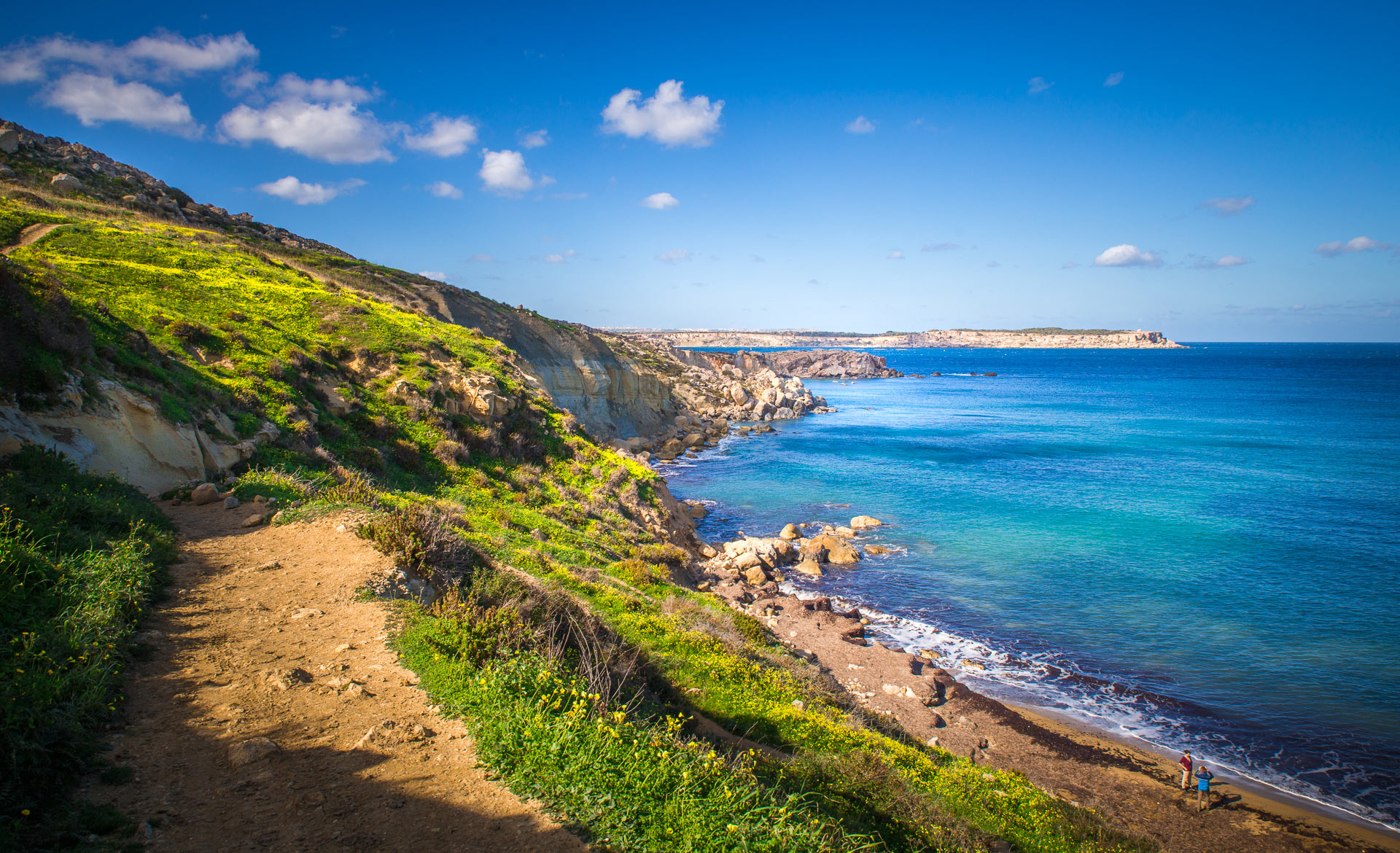Beach of Bajia ta 'Mgiebah Malta - best Malta beaches