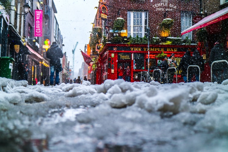 snow dublin ireland