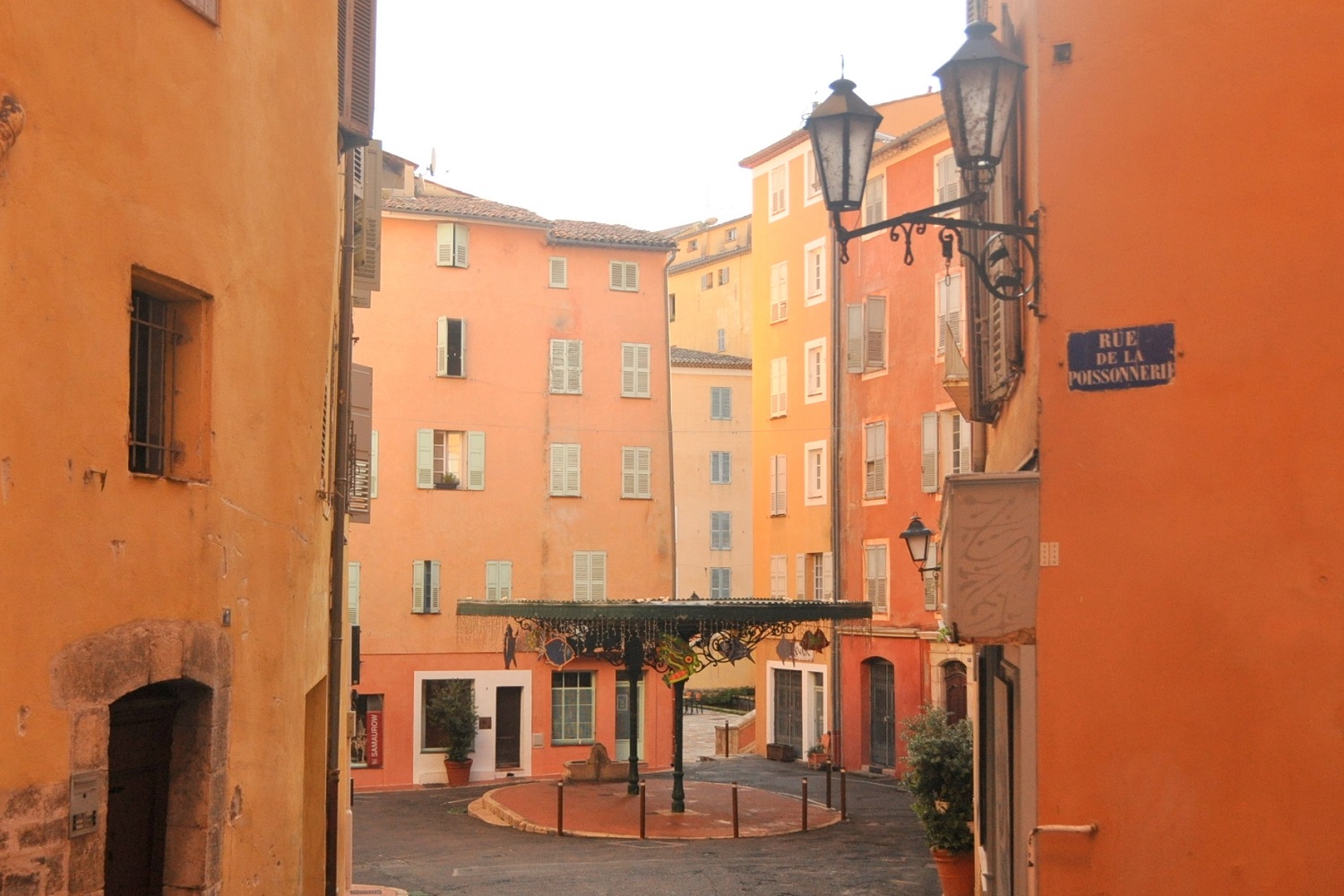 Place of the fish shop in Grasse