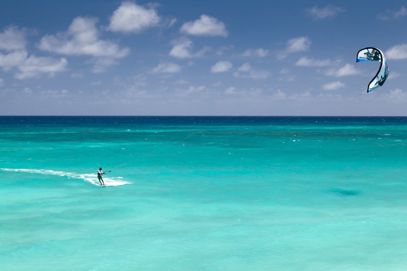 Kitesurfing, one thing to do in Flic en Flac, Mauritius