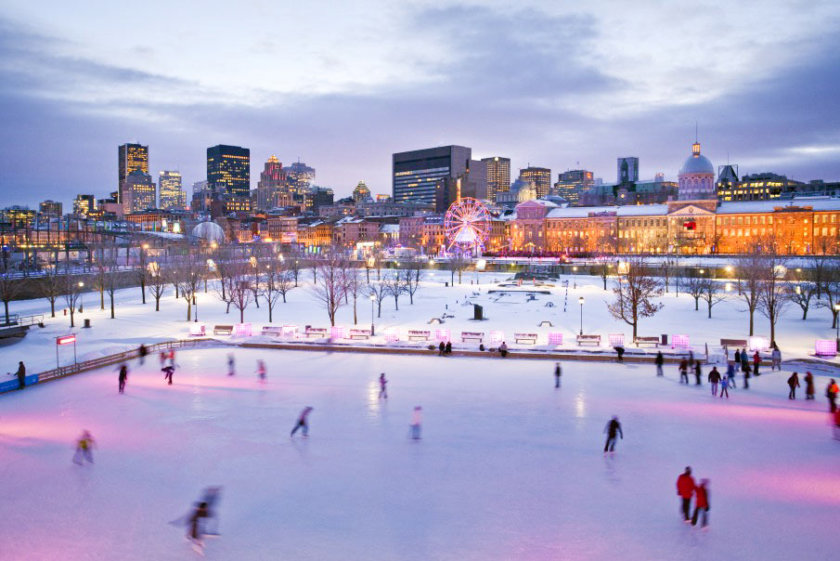 Ice skating on the old port of Montreal - best things to do in Montreal - 3 day itinerary