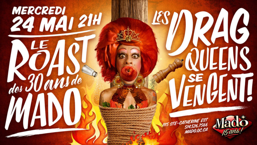 Poster of a Cabaret Mado show - best things to do in Montreal - 3 day itinerary