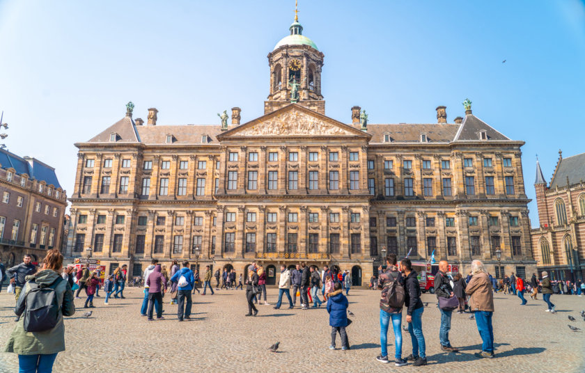 Dam Square and the Royal Palace, 5 days in Amsterdam