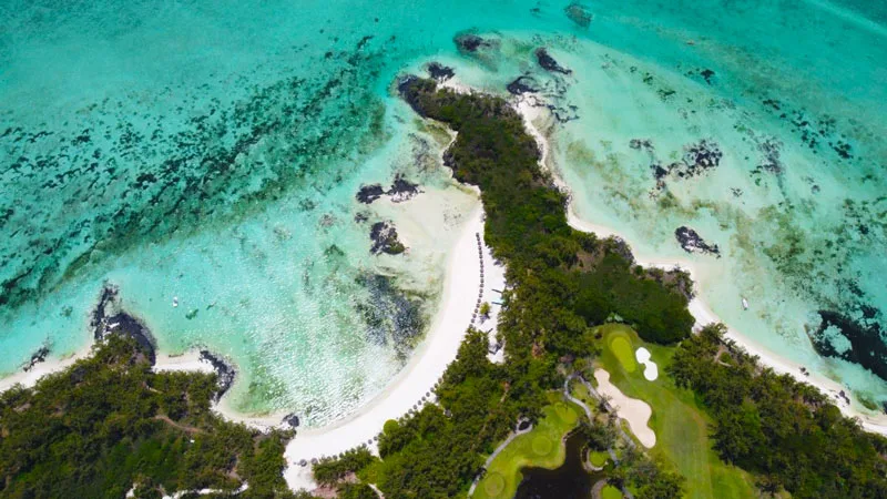 Ile aux Cerfs Beach - top beach Mauritius