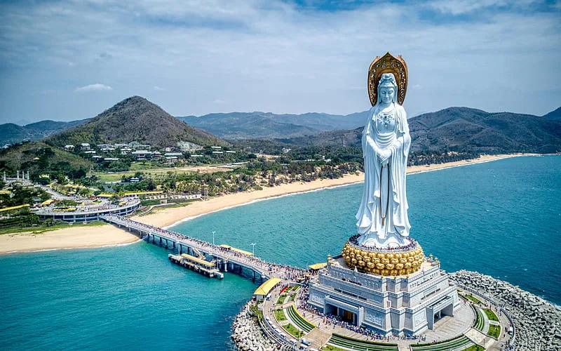 guanyin-of-nanshan-statue - beautiful place in China