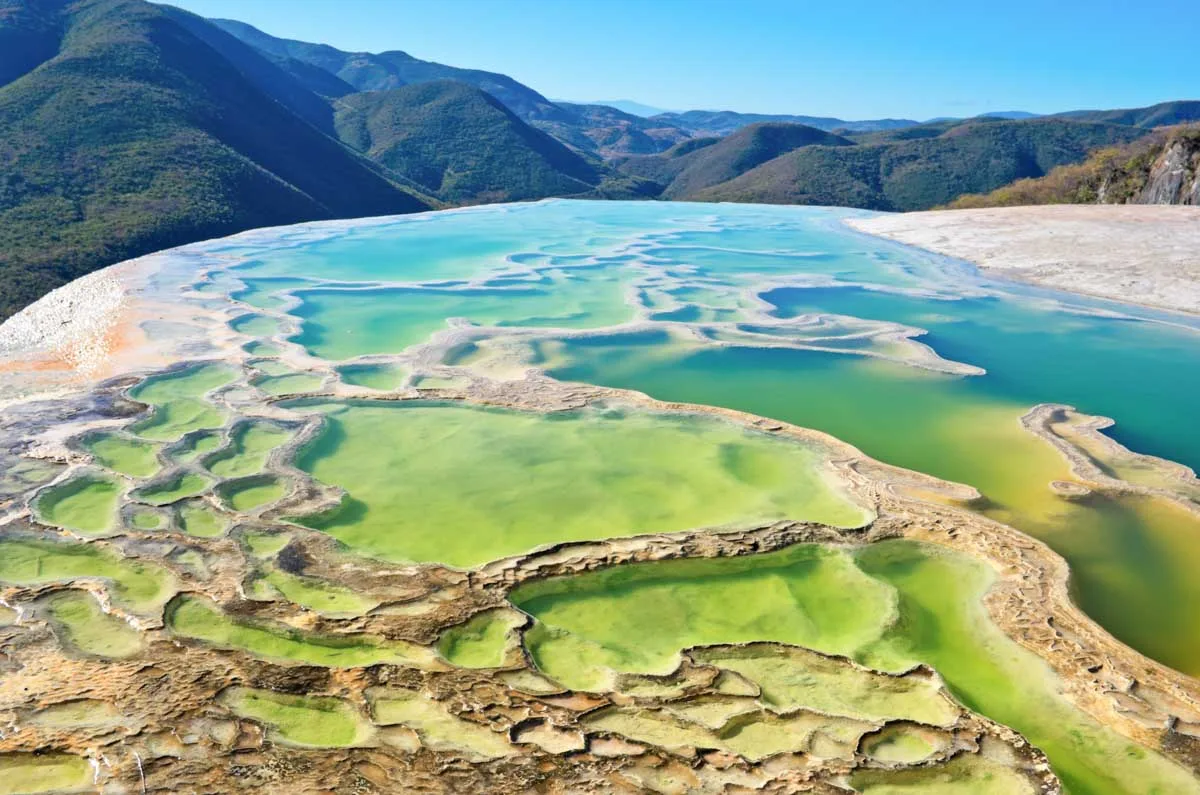 Small-pools-at-Hierve-El-Agua-in-Mexico Small-pools-at-Hierve-El-Agua-in-Mexico
