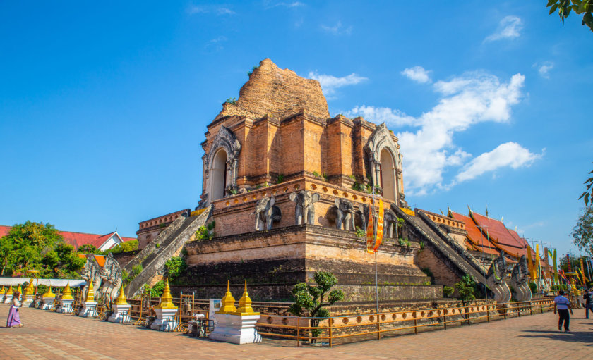 Wat Chedi Luang in Chiang Mai, Thailand itinerary