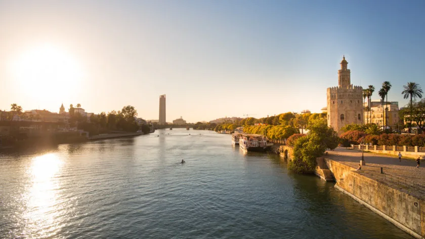 The Tower of Gold in Seville, 4 days Andalucia itinerary