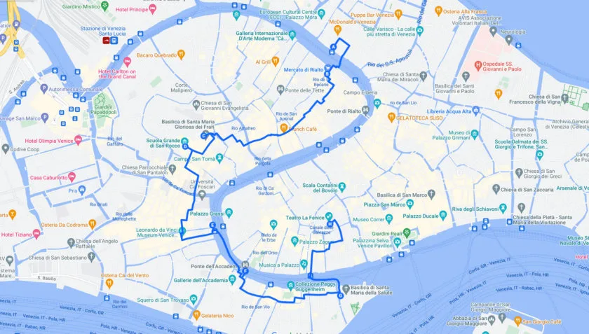 Venice itinerary