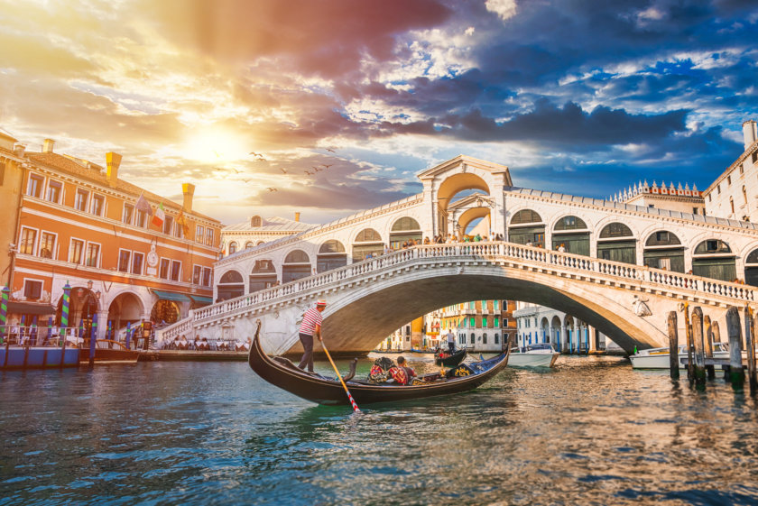Gondola ride on the Grand Canal, Venice itinerary