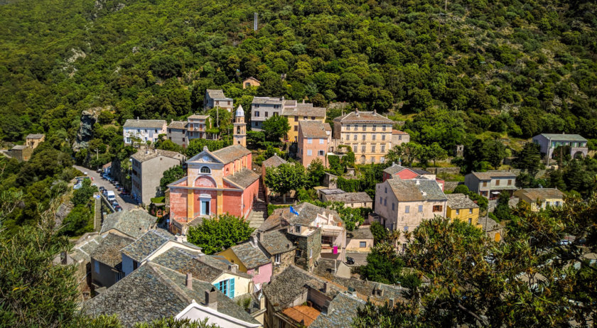 The village of Nonza, at Cape Corsica