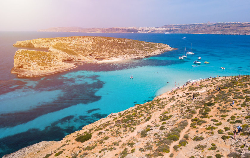 The blue lagoon, in Comino