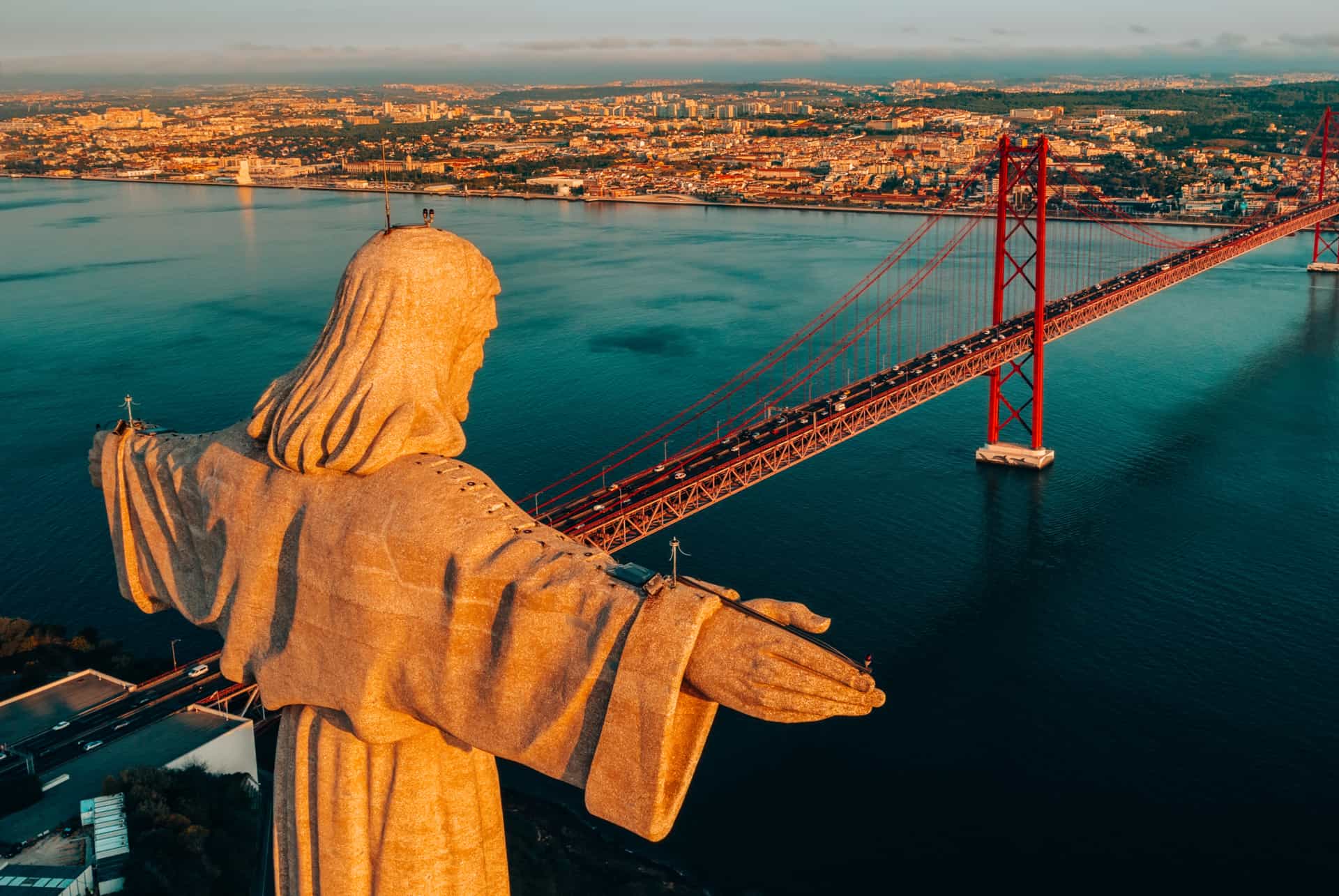 Statue of Christ as in Rio de Janeiro, Lisbon