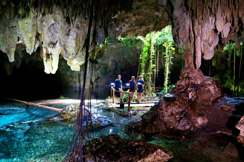 The Chaak Tun cenote, the cenote of Playa del Carmen.