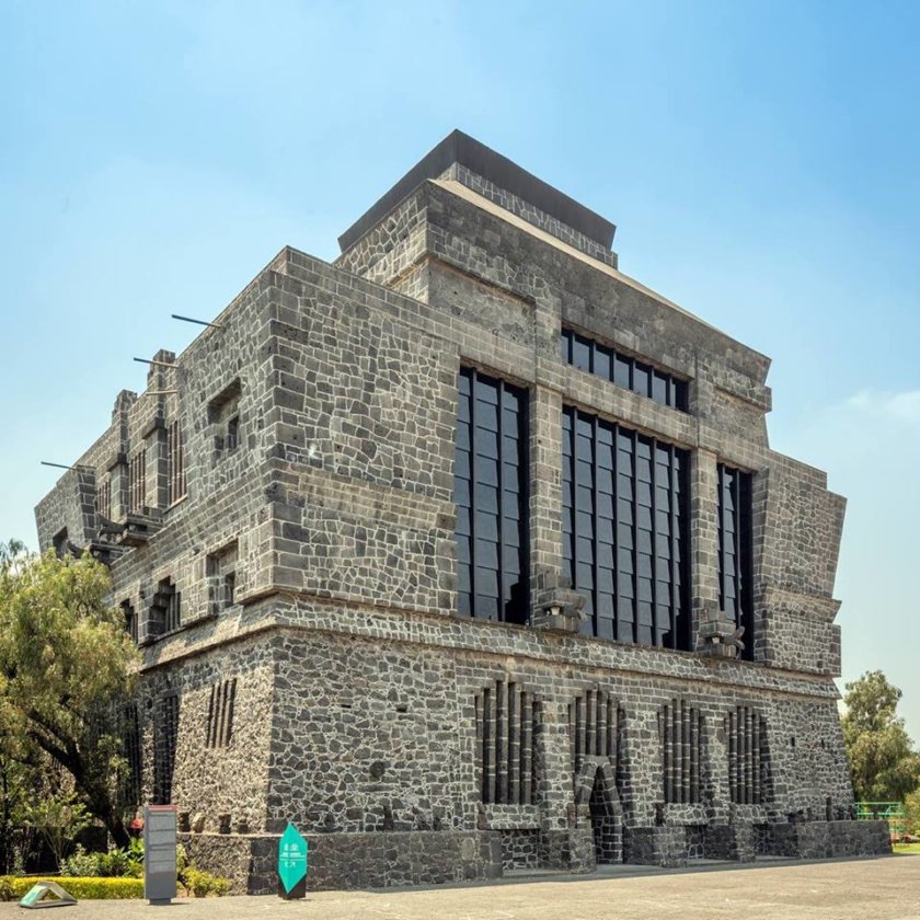 The facade of the Anahuacalli Museum. 