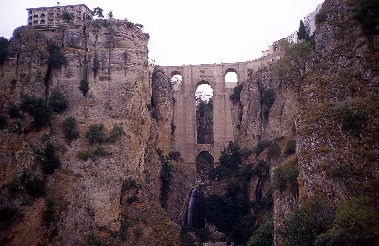 Puente Nuevo spanning the gorge in Ronda, Spain